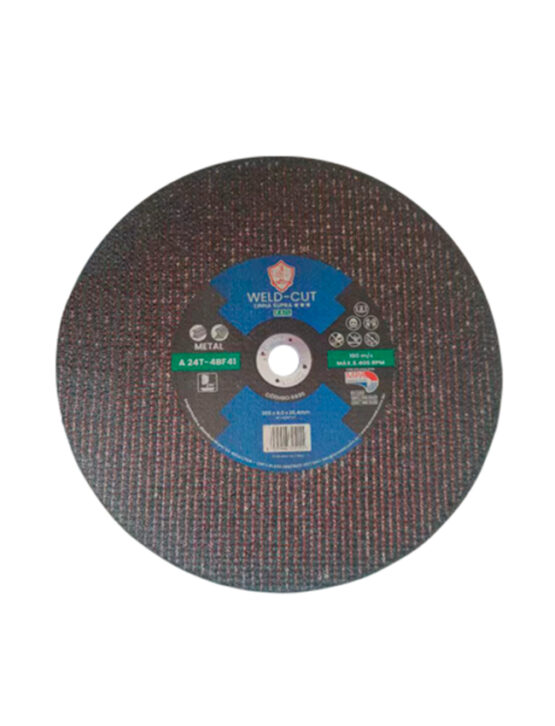 Disco de Corte Rail WELD CUT 14" (355MM) X 5/32" (4,0MM) X 1" RAIL SUPRA