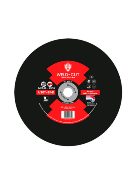 Disco de Policorte WELD CUT 12" X 9/64 (3,5MM) X 5/8" PRÓ