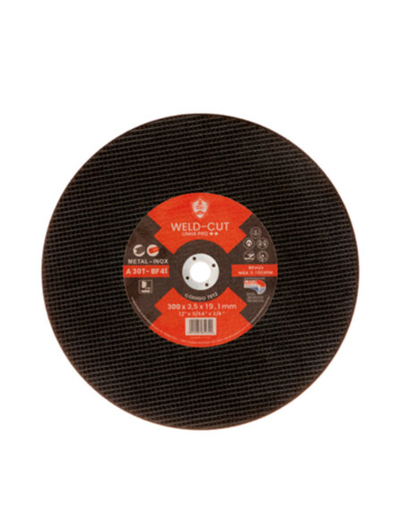 Discos de Policorte WELD CUT 12" X 1/8 (3,5MM) X 3/4" PRÓ